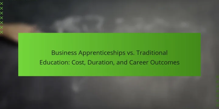 Business Apprenticeships vs. Traditional Education: Cost, Duration, and Career Outcomes