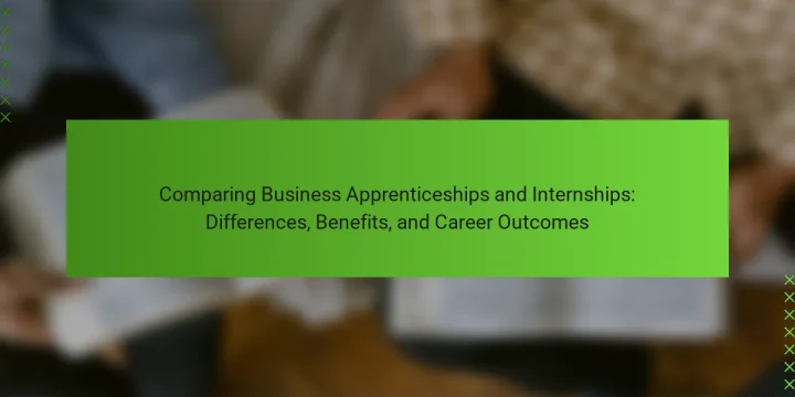 Comparing Business Apprenticeships and Internships: Differences, Benefits, and Career Outcomes