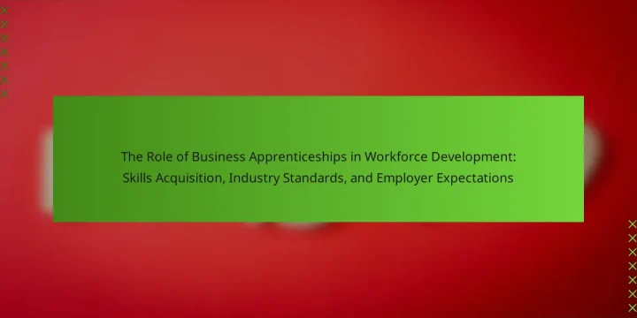 The Role of Business Apprenticeships in Workforce Development: Skills Acquisition, Industry Standards, and Employer Expectations